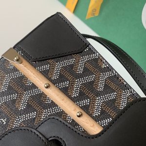 Goyard Coated Canvas and Leather Saigon Top Handle Bag-21CM - Image 5