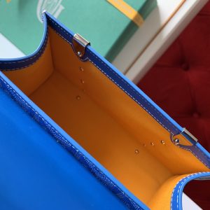 Goyard Coated Canvas and Leather Saigon Top Handle Bag-21CM - Image 2