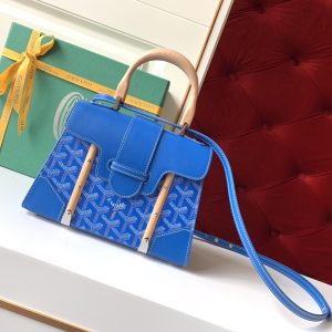 Goyard Coated Canvas and Leather Saigon Top Handle Bag-21CM - Image 1