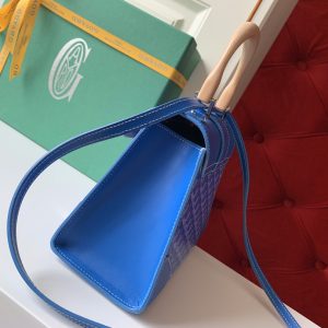Goyard Coated Canvas and Leather Saigon Top Handle Bag-21CM - Image 9