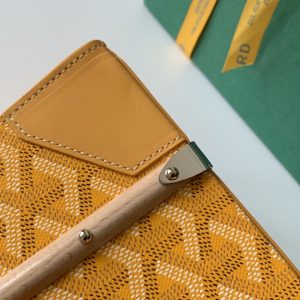 Goyard Coated Canvas and Leather Saigon Top Handle Bag-21CM - Image 4