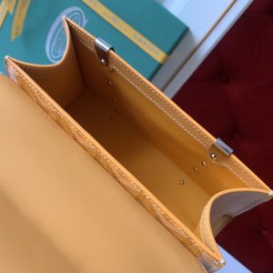 Goyard Coated Canvas and Leather Saigon Top Handle Bag-21CM - Image 2