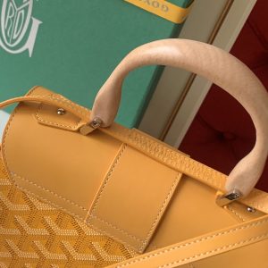 Goyard Coated Canvas and Leather Saigon Top Handle Bag-21CM - Image 6
