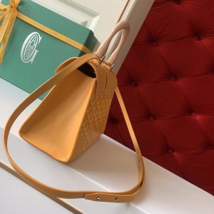 Goyard Coated Canvas and Leather Saigon Top Handle Bag-21CM - Image 9