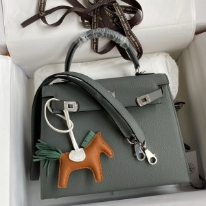 Hermes Kelly-Epsom Leather-25CM - Image 9