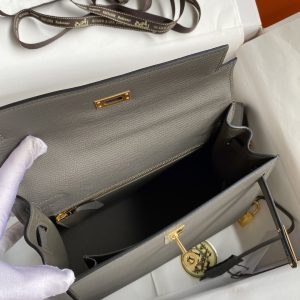 Hermes Kelly-Epsom Leather-25CM - Image 7