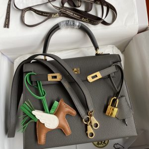 Hermes Kelly-Epsom Leather-25CM - Image 9