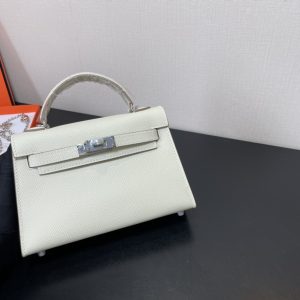 Hermes Kelly-Gold&Silver Hardware-19CM - Image 5