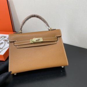 Hermes Kelly-Gold&Silver Hardware-19CM - Image 13