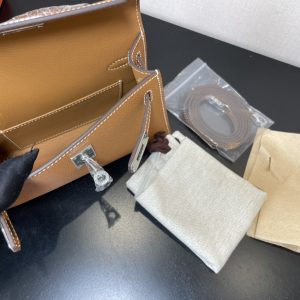 Hermes Kelly-Gold&Silver Hardware-19CM - Image 16