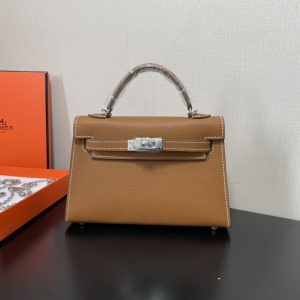 Hermes Kelly-Gold&Silver Hardware-19CM - Image 19