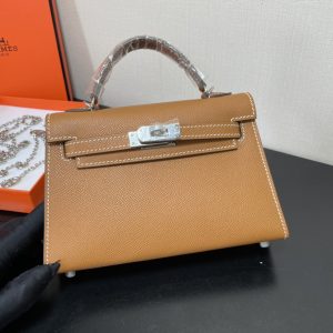Hermes Kelly-Gold&Silver Hardware-19CM - Image 4
