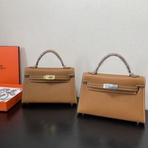 Hermes Kelly-Gold&Silver Hardware-19CM