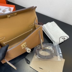Hermes Kelly-Gold&Silver Hardware-19CM - Image 7