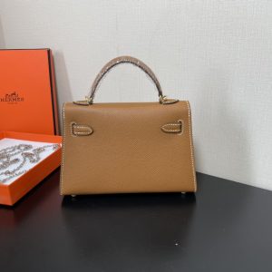 Hermes Kelly-Gold&Silver Hardware-19CM - Image 8