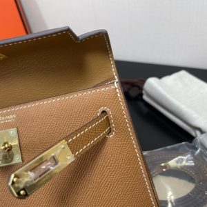 Hermes Kelly-Gold&Silver Hardware-19CM - Image 9
