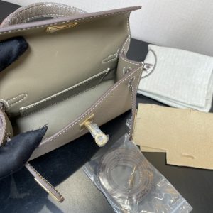 Hermes Kelly-Gold&Silver Hardware-19CM - Image 10