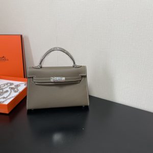 Hermes Kelly-Gold&Silver Hardware-19CM - Image 13