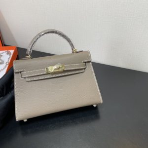 Hermes Kelly-Gold&Silver Hardware-19CM - Image 4