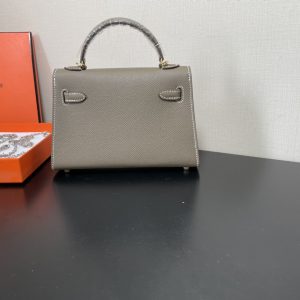 Hermes Kelly-Gold&Silver Hardware-19CM - Image 6