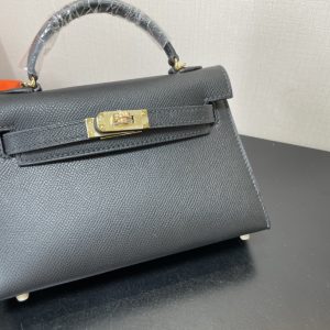 Hermes Kelly-Gold&Silver Hardware-19CM - Image 6