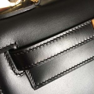 Hermes 28 Kelly Box Leather-28CM - Image 5