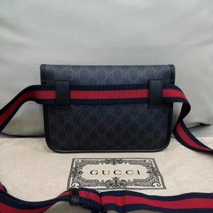 GUCCI Vintage GG Supreme Brossbody Bag-20X13X2.5CM - Image 5