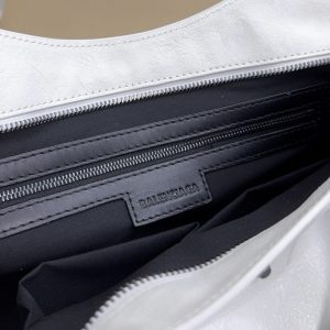Balenciag Women’s Le City Bag in Optic White-38*24*14CM - Image 9