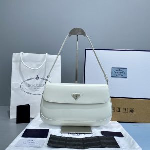 Prada Cleo Handbags-Patent Leather-30X18.5X4CM - Image 1