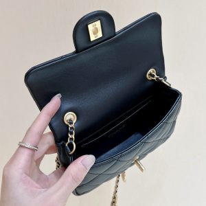 Ch@nel Flap Bag-12*19*7CM - Image 6