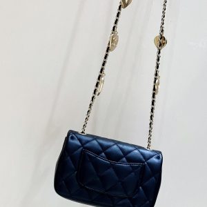 Ch@nel Flap Bag-12*19*7CM - Image 8