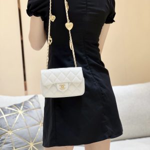 Ch@nel Flap Bag-12*19*7CM - Image 14