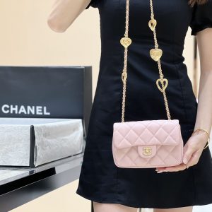 Ch@nel Flap Bag-12*19*7CM - Image 8
