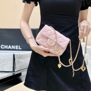 Ch@nel Flap Bag-12*19*7CM - Image 14
