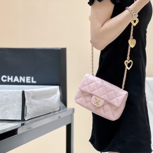 Ch@nel Flap Bag-12*19*7CM - Image 15