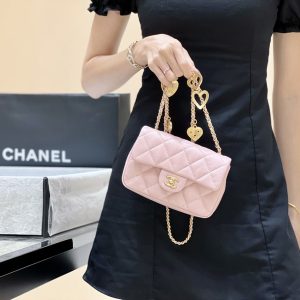 Ch@nel Flap Bag-12*19*7CM - Image 18