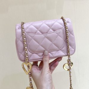 Ch@nel Flap Bag-12*19*7CM - Image 3