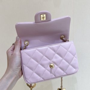 Ch@nel Flap Bag-12*19*7CM - Image 5