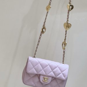Ch@nel Flap Bag-12*19*7CM - Image 9