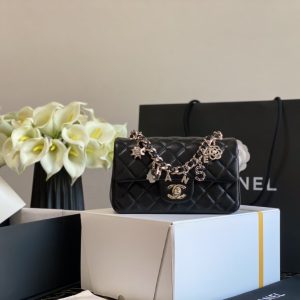 Ch@nel Flap Bag-12*20*6CM - Image 5