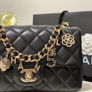 Ch@nel Flap Bag-12*20*6CM - Image 8