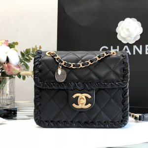 Ch@nel Flap Bag-15*19*6CM - Image 7