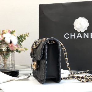 Ch@nel Flap Bag-15*19*6CM - Image 8