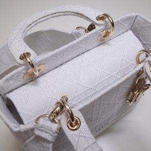 Lady Diro Handle Bag With Gold Hardware-24CM - Image 8