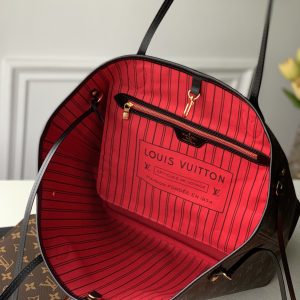 Louis Vuitton Neverfull MM (Red Inside) -32*29*17CM - Image 4
