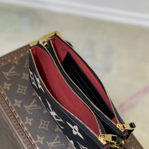 Louis Vuitton M80084 Pochette Double Zip Bag -20*12.5*3CM - Image 7