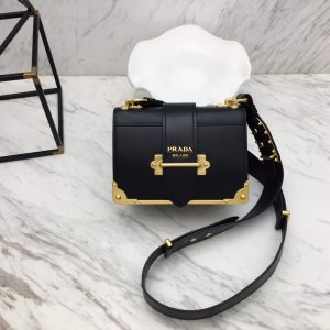 Prada 1BD045 Leather Cahier Bag-1BH082-20x14x8.5CM