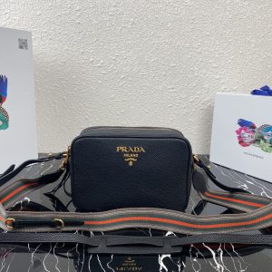 Prada Leather Cross-Body Bag-1BH082-22X15X9CM - Image 1