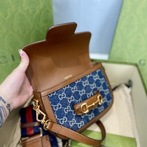 Gucci 1955 Horsebit Shoulder Bag-20.6*14.4*5.1CM - Image 5