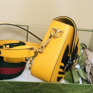 Adidasx Gucci 1955 Horsebit Shoulder Bag-20.6*14.4*5.1CM - Image 4
